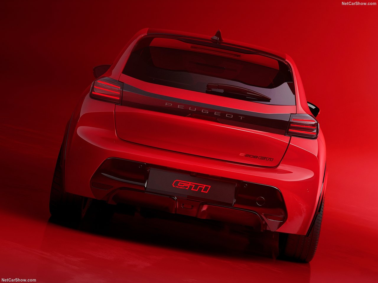 2026 Peugeot e-208 GTi Arxa Görünüş