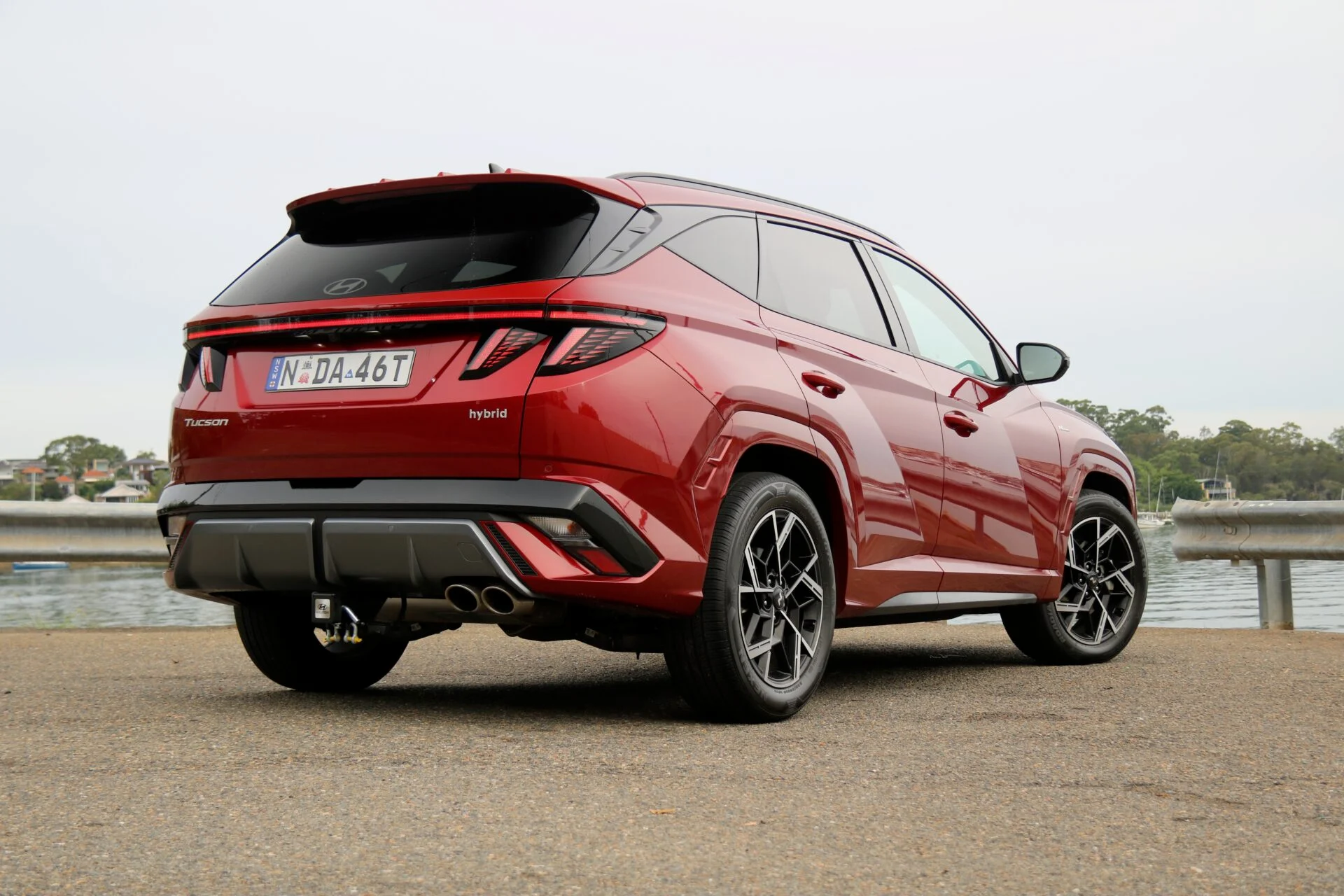 2026 Hyundai Tucson Hybrid on Road Driving