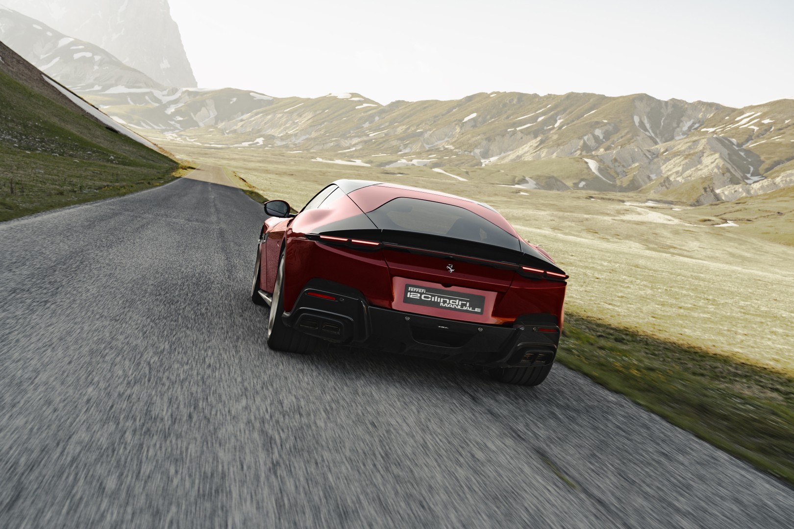 Ferrari 12Cilindri Manuale Rear Action Shot