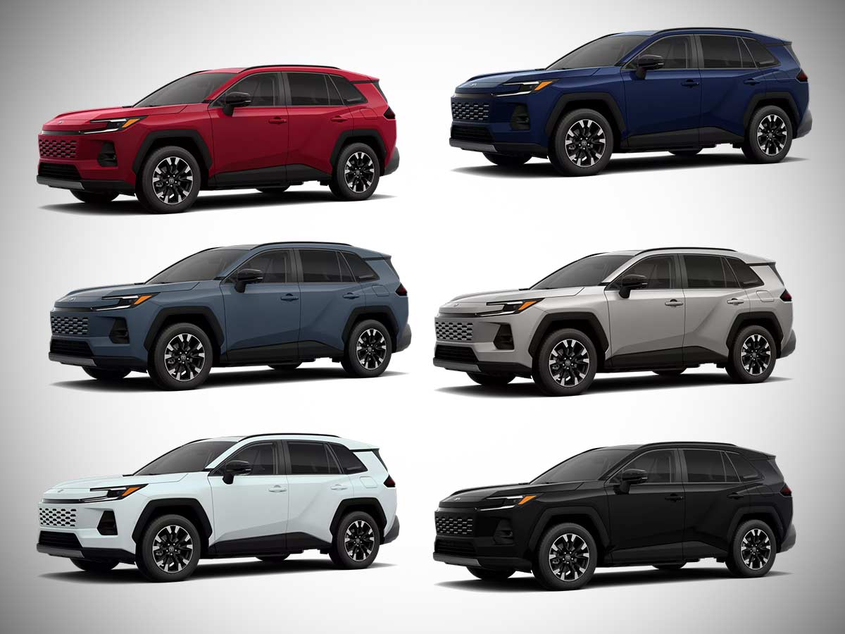 2026 Toyota RAV4 Available Colour Range